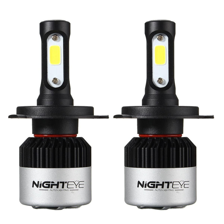 NightEye H7 LED Headlight Bulb β 72W β Set of 2 β 9000 Lumens β 6500K White β Waterproof β For Cars & Bikes