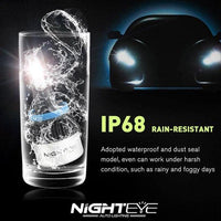 NightEye LED Headlight Bulbs – H8/H9/H11/H16 Socket – 72W Ultra Bright White – Set of 2