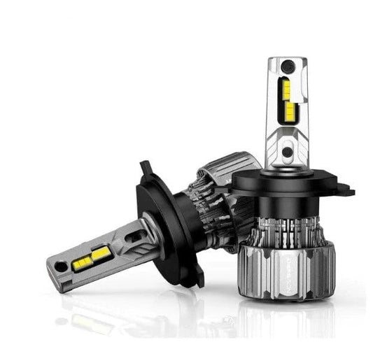 NightEye NOVSIGHT H7 LED Headlight Bulb Kit (Pack of 2) – 72W/Set – 10,000 Lumens – 6500K Xenon White – High/Low Beam – Bridgelux-COB LED Chips – Fog Light/Headlight Conversion Kit