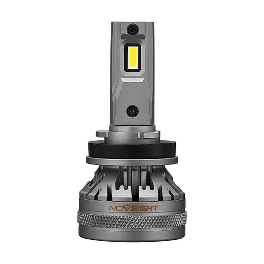 NightEye NovSight A500-N37 H4 LED Headlight Bulbs – 22,000LM – 6500K White – High/Low Beam – IP68 Waterproof – 120W/Pair – DC9–32V – 2PCS