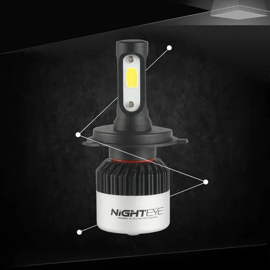 ORIGINAL NIGHTEYE H4 LED Headlight Bulb – Single Pc for Bike/Motorcycle/Scooter (36W, White Light)