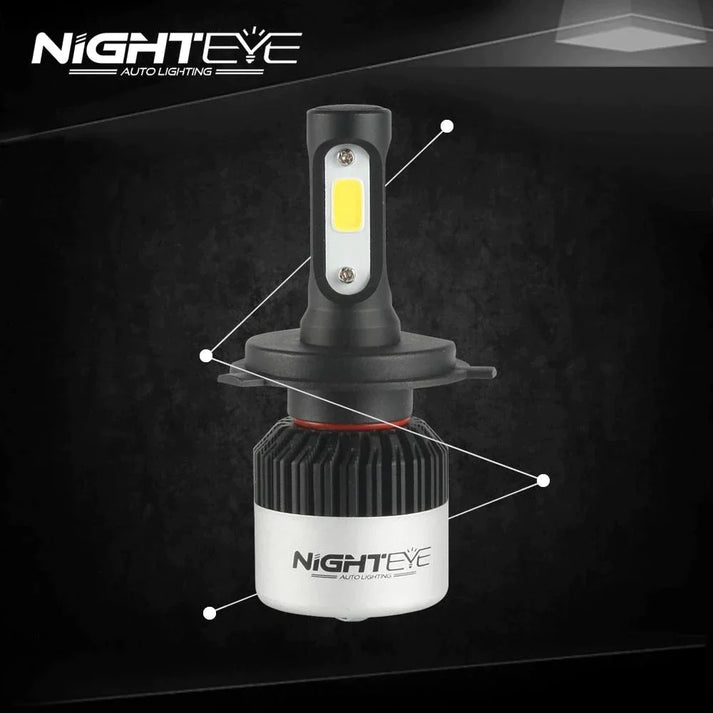 NightEye H7 LED Headlight Bulb – SINGLE Pc – 36W White Light for Bike/Motorcycle/Scooter
