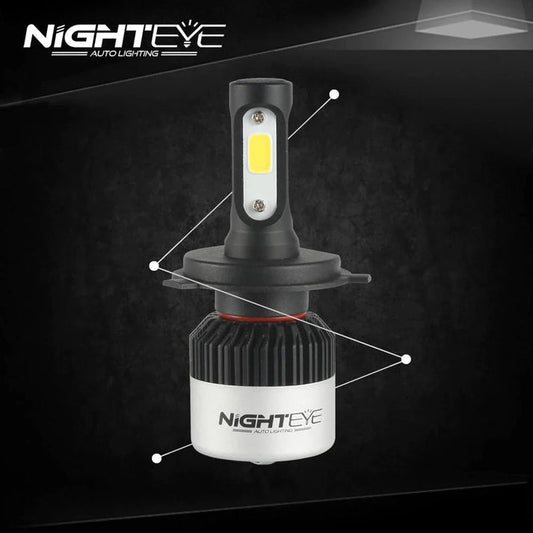 ORIGINAL NIGHTEYE H4 LED Headlight Bulb – Single Pc for Bike/Motorcycle/Scooter (36W, White Light)