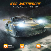 NightEye S4 LED Headlight Bulb Set (H4) – Ultra Bright 13000LM, 72W, Waterproof & Durable