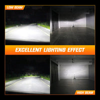 Original NightEye A315 S4 H4 LED Headlight Bulb (2024 Model) – 6500LM White Light for Motorcycles & Cars