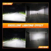 NightEye S4 LED Headlight Bulb Set (H4) – Ultra Bright 13000LM, 72W, Waterproof & Durable