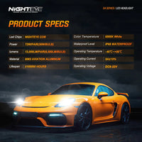 Original NightEye A315 S4 (2024 Model) H4 LED Headlight Bulb – Set of 2