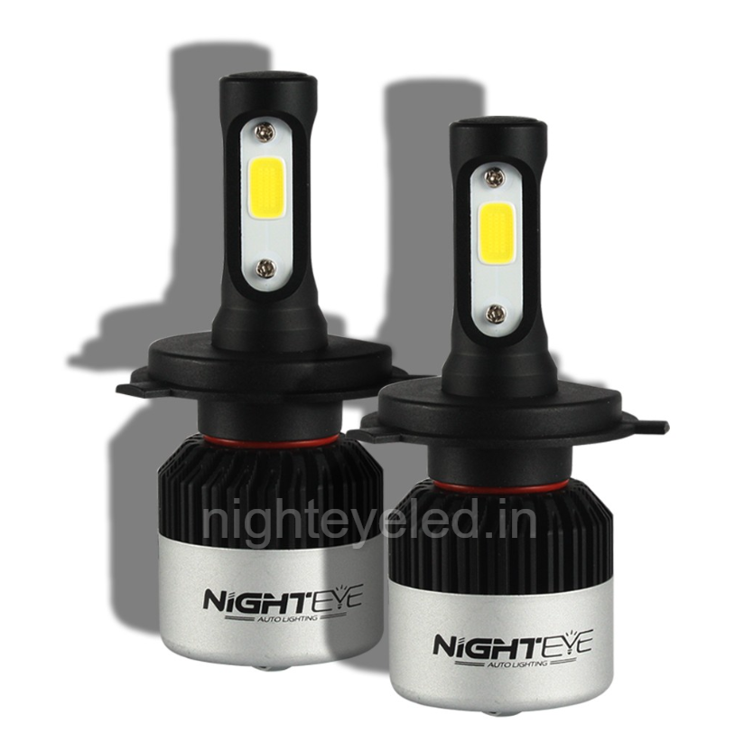 NIGHTEYE Led 6500K Headlight Bulbs COB (72W, 9000LM, 1 Year warranty) (White)